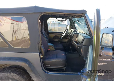 2002 Jeep Wrangler Sport z USA, uszkodzony, nr VIN 1J4FA49SX2P739285